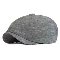 newsboy cap mens twill cotton eight panel hat womens baker boy caps khaki retro hats male beret