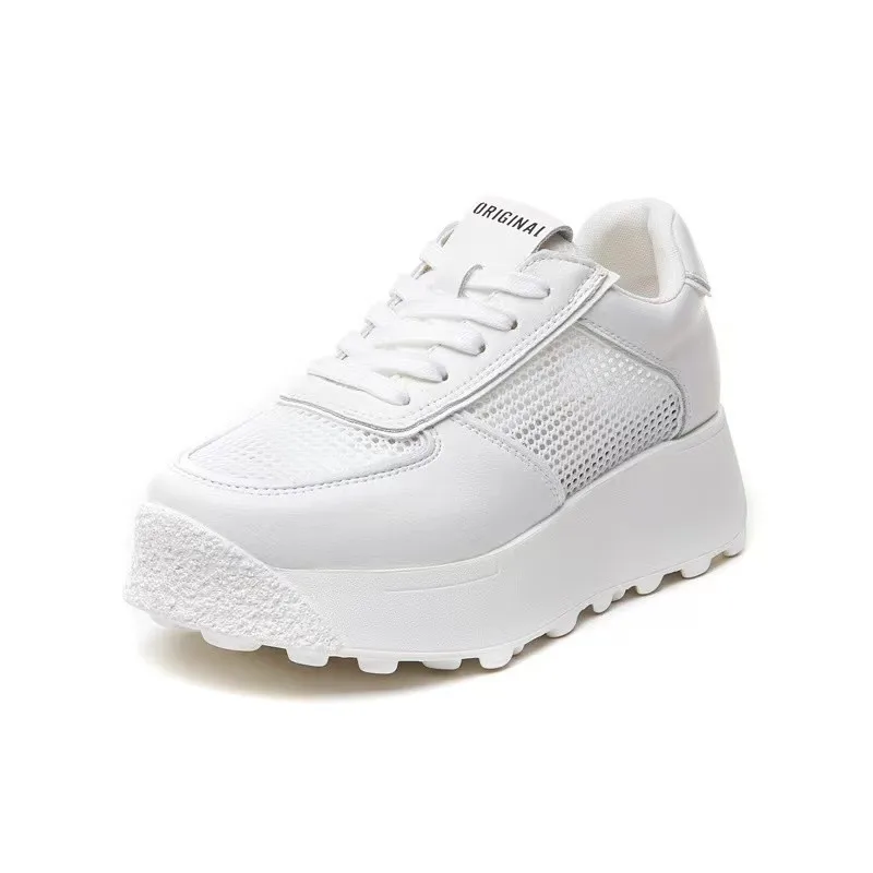 

2021 fashion sneakers Genuine leather White vulcanized sneakers women cheap flat comfortable shoes girls autumn spring