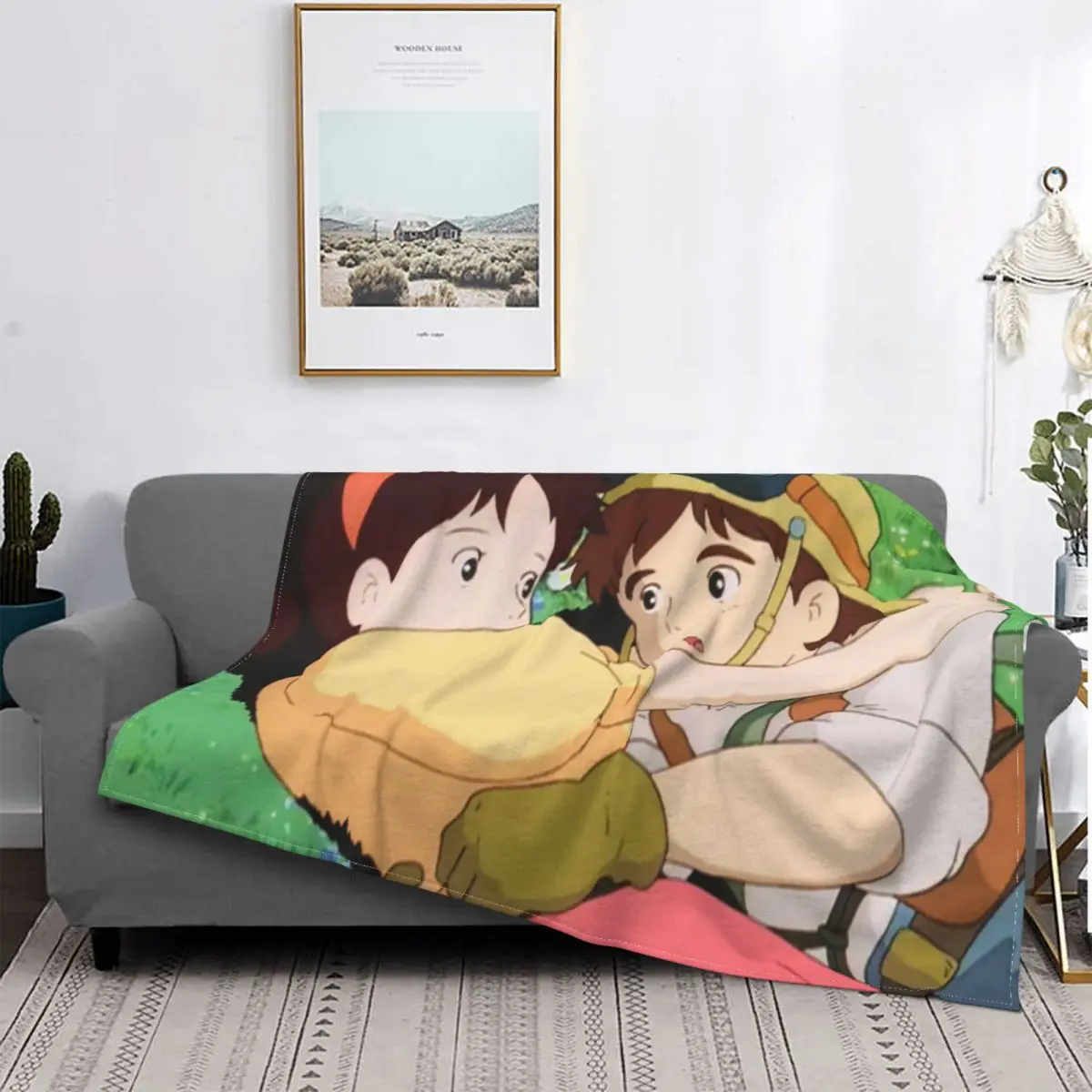 

Anime Blanket Cartoon Modern Cotton Breathable Coral Velvet Throw Blankets For Bedding Thin Free Shipping