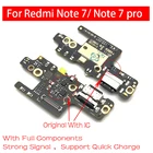 10 шт.лот, плата зарядного устройства PCB Flex для Xiaomi Redmi Note 7 Pro, USB-порт, док-станция, зарядный ленточный кабель