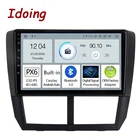 Автомагнитола Idoing PX6 на платформе Android, для Subaru Forester 3 SH WRX XV 2007-2014, GPS-навигация, головное устройство Carplay, Plug And Play