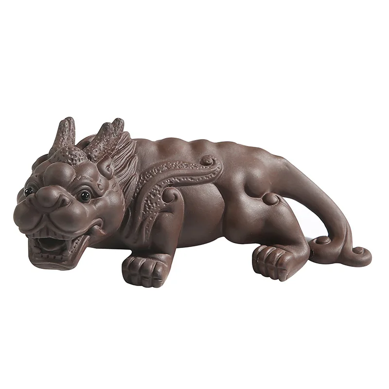 Новый год 1 шт. фиолетовая глина талисман Чай Аксессуары для домашних животных