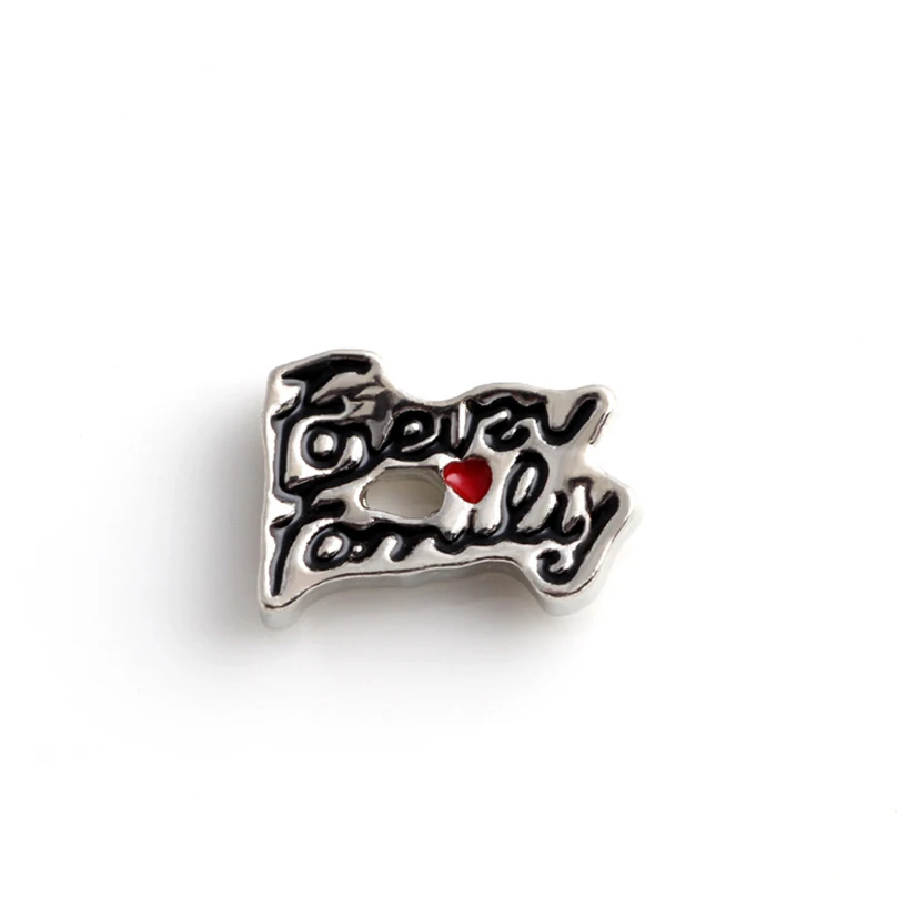 

20Pcs/lot Forever Family Floating Charms Hand-made DIY for Glass Lockets