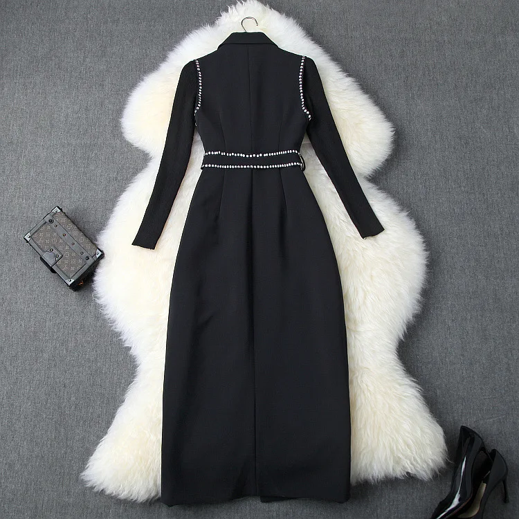 Новый корейский женский комплект 2 шт. OL Commuter 2020 Осенняя НОВАЯ Трикотажная блузка