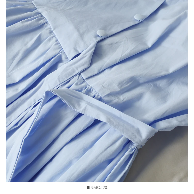 

Summer Bow Tie Dress Women High-waist Vintage Dress Female New V-neck Puff Sleeve Big Swing A-line Dresses 2021