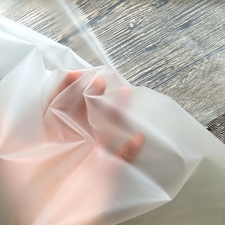 Новая прозрачная туманная ТПУ ткань пластиковая одежда модный дождевик