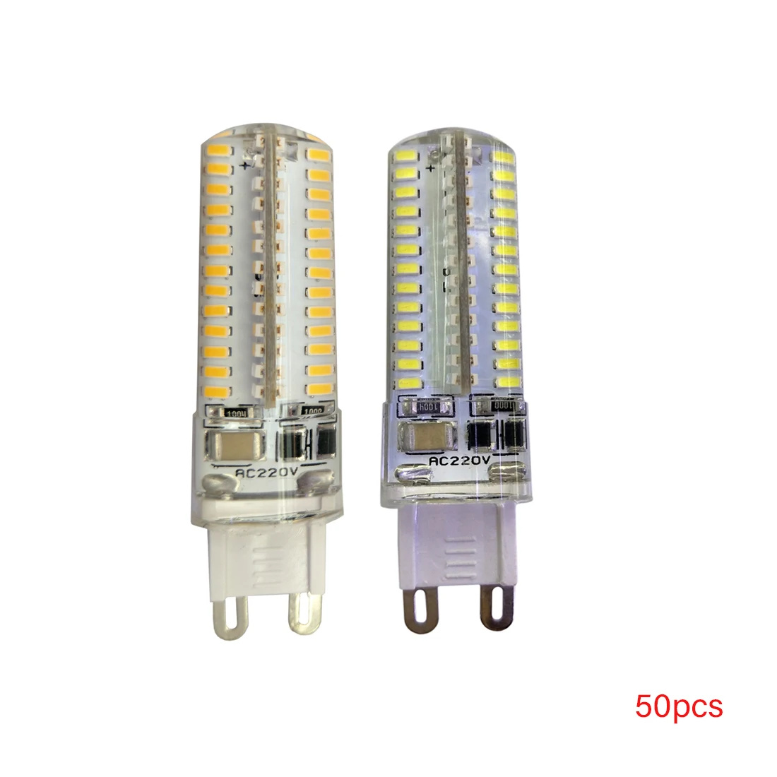 Светодиодная лампа G9 SMD3014, 110 светодиодов, 104 градусов, 50 шт./лот, 360 В переменного тока