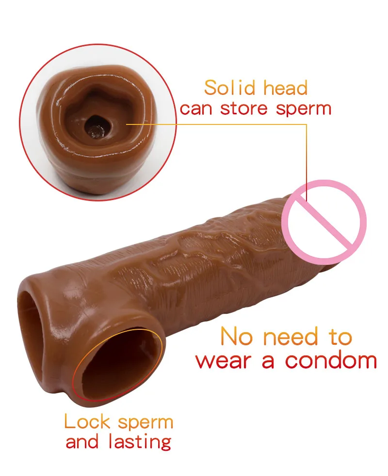 Многоразовые растяжимые презервативы для увеличения мужского пениса интимные