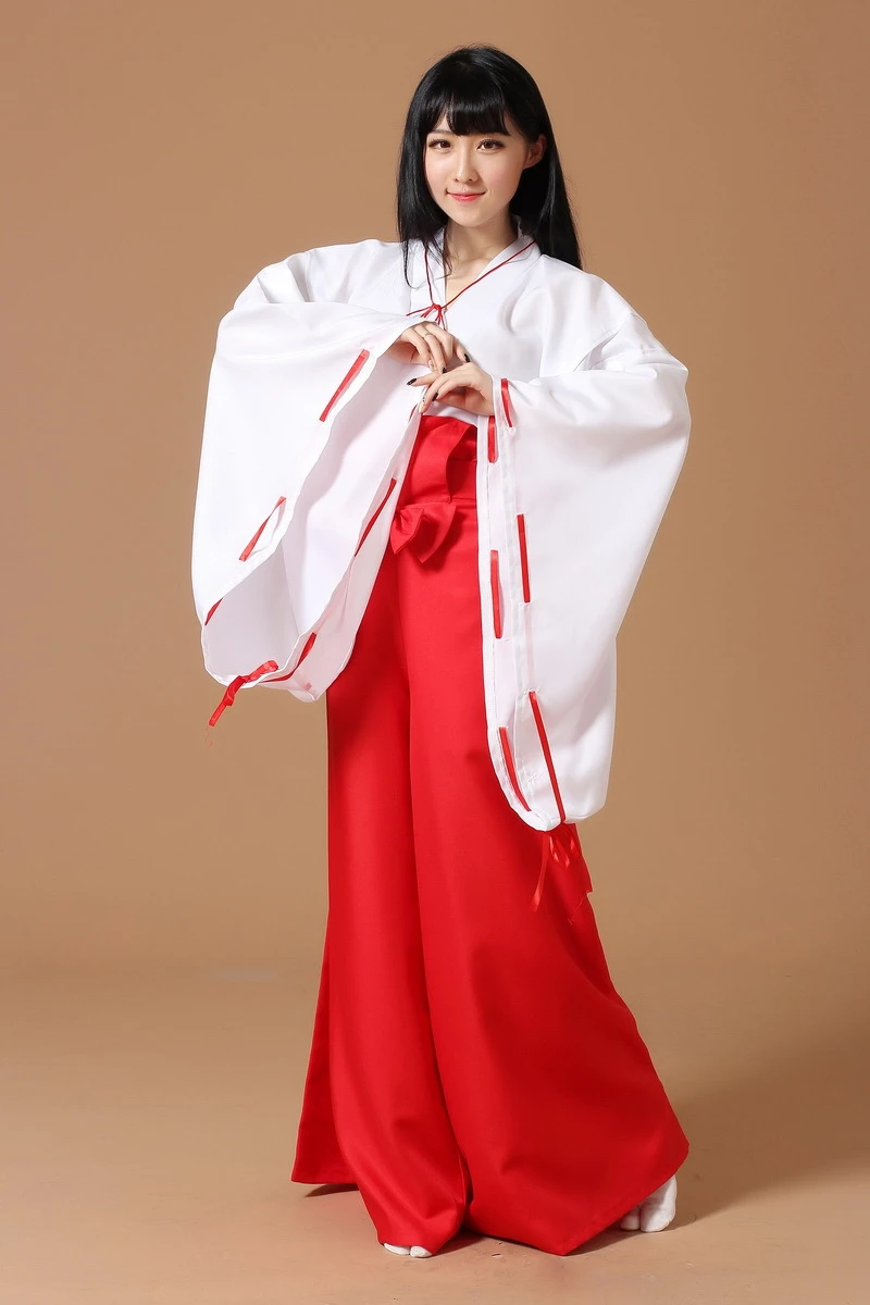 Женский костюм кимоно Inuyasha kiyo для косплея в японском стиле из топа и штанов