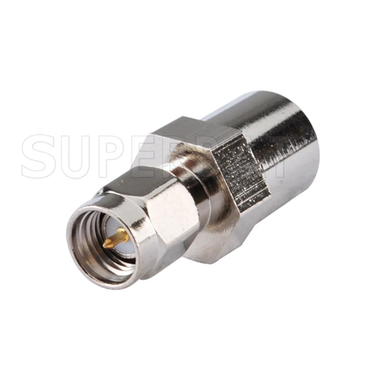 Superbat 5pcs SMA-FME Adapter SMA Plug to FME Male Straight RF Coaxial Connector