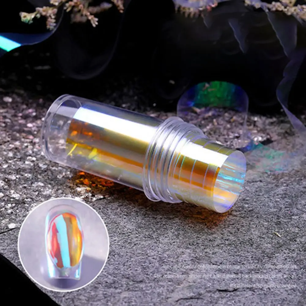 Разбитые стеклянные бумажные наклейки для дизайна ногтей целлофановая бумага