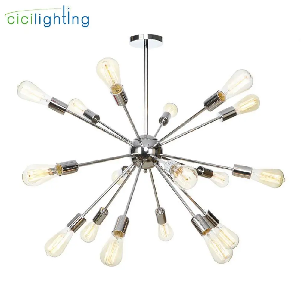 Хромированная люстра промышленный светильник в стиле Звезд среднего века для