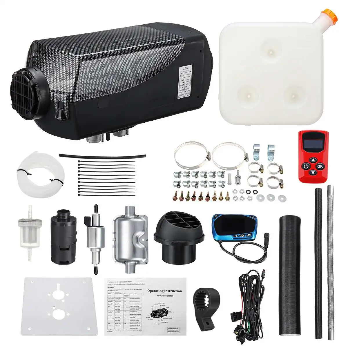 Регулируемый дизельный Обогреватель 12 В 5-8 кВт резервуар 10 л воздушный