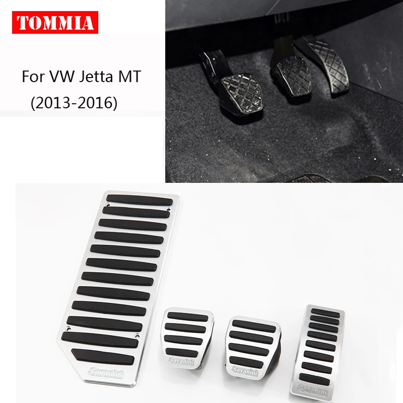 Алюминиевая Подставка для ног tommia комплект тормозных педалей газа VW Jetta AT MT 2013 2017