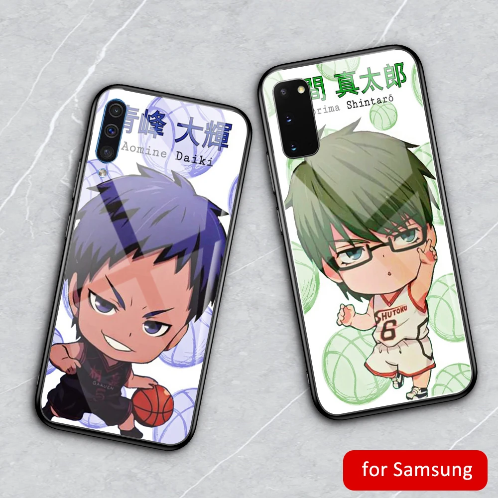 DIY чехол для Samsung A70 Kuroko's баскетбольный закаленный жесткий S8 S9 S10 s20 Plus S10e Note 8 9 10 A20
