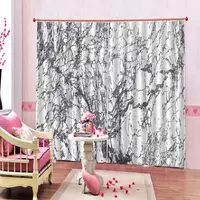 grey marble curtains Luxury Blackout 3D Window Curtains For Living Room Bedroom stereoscopic curtains