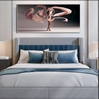 Современная Скандинавская черно-белая фотография танцевальная фотография фотосессия плакаты холст живопись Настенная картина украшение для дома