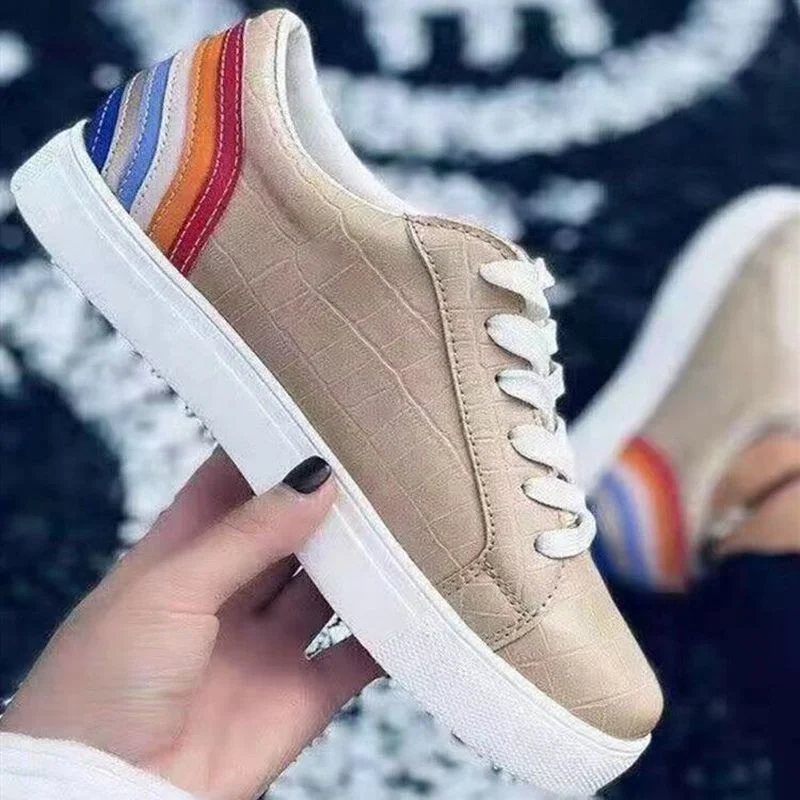 

Fashion women's vulcanized shoes spring new casual classic pure color PU leather shoes hot-selling comfortable platform sneakers