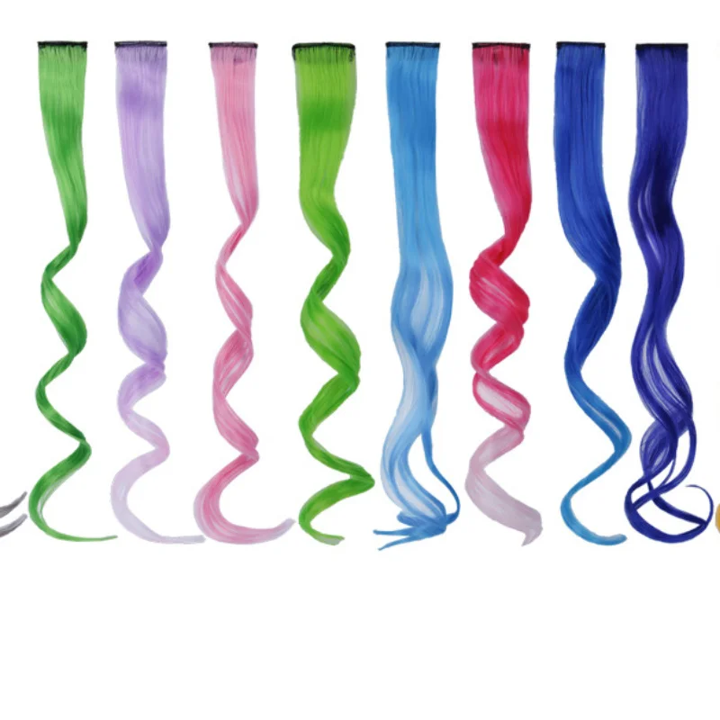 

Clip On Hair Extension Straight Hair Extension Clip In Hairpieces High Temperature Hair Pieces crochet braids braiding hair