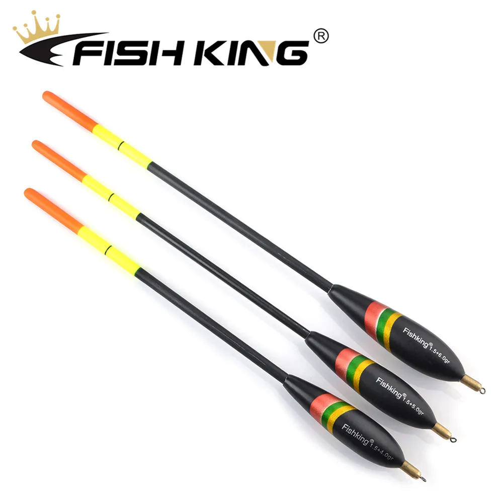 Рыбы Король 3 шт./упак. Баргузинский пихты Float 1,5+ 4,0g/1,5+ 5,0/1,5+ 6,0g из бальзового дерева Подставка-поплавок для Go Корк вертикальный буй рыболовный поплавок для ловли карпа
