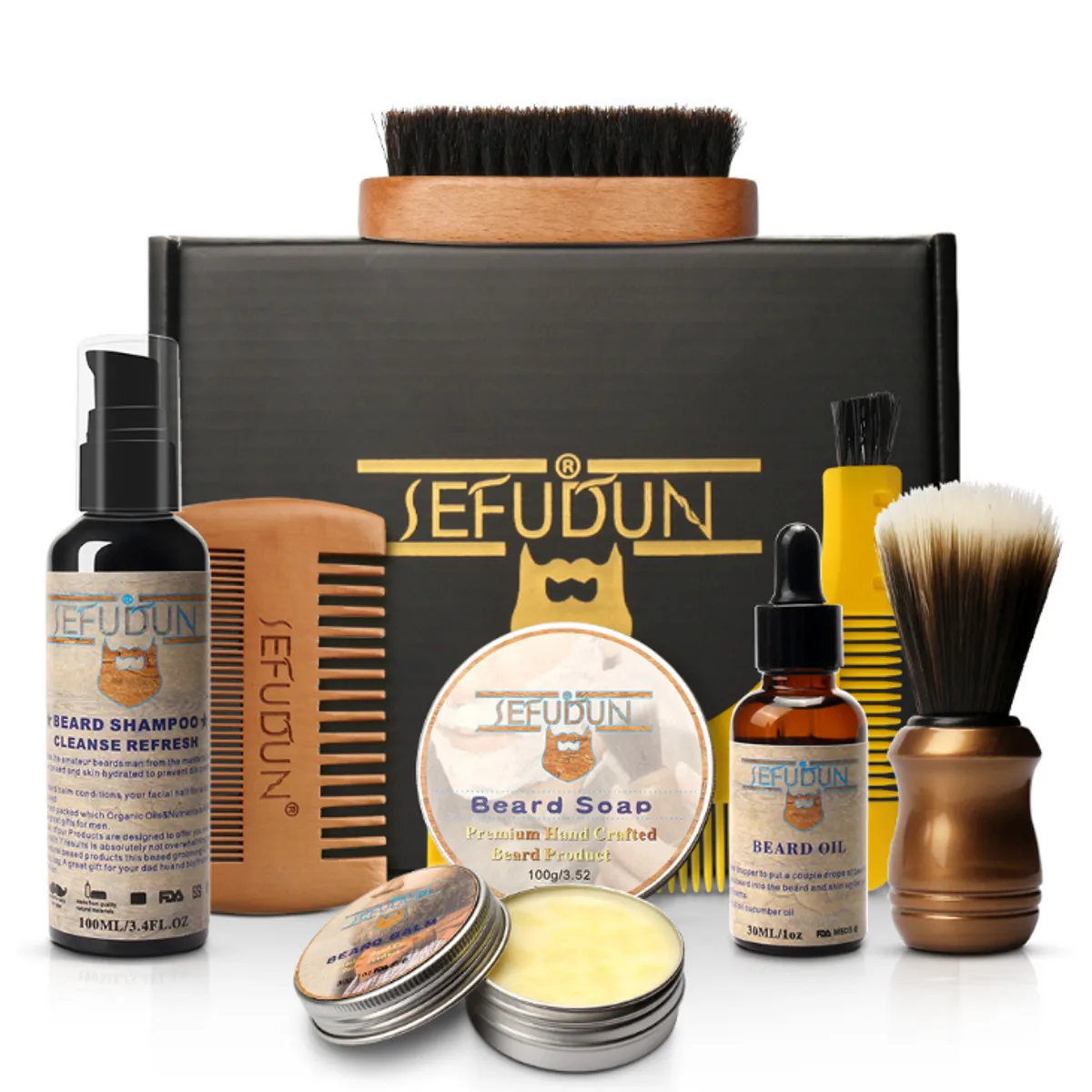 Горячая Распродажа Для мужчин Barba борода комплект для ухода за бородой Набор