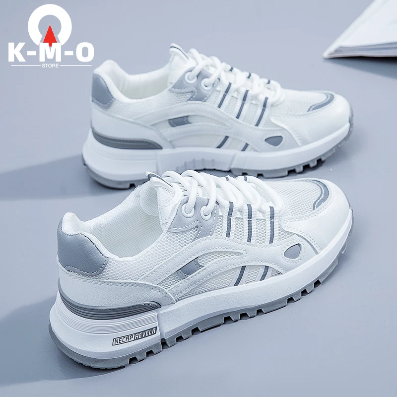 

Женская спортивная обувь, Легкая сетчатая поверхность, дышащая амортизирующая технология, нескользящая износостойкая обувь для бега на от...