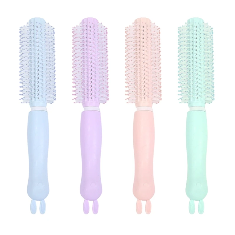 

Women Round Hair Care Brush Hairbrush Salon Styling Dressing Curling Comb