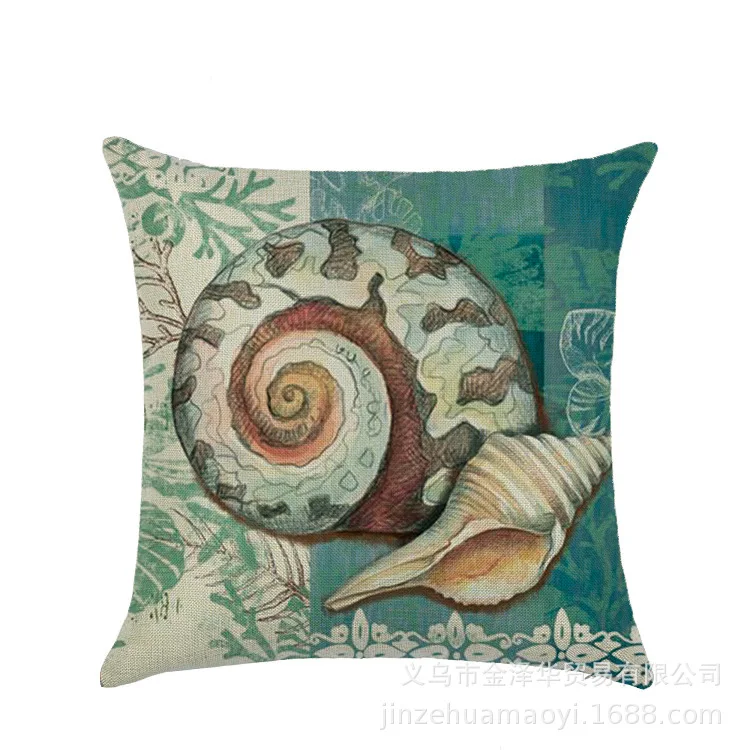 Ретро океан наволочка материал подушка украшение для дома квадратный диван
