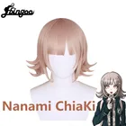 Ebingoo Nanami ChiaKi парик фиолетовые короткие Боб Синтетический Косплей парик с челкой для женщин Хэллоуин костюм вечерние