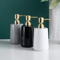 400ml ceramic hand sanitizer bottle bathroom products hotel bathroom kitchen press emulsion bottle shampoo shower gel bottle