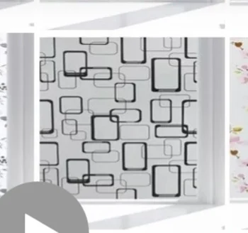 Новинка 2020 г. декоративная пэт пленка на окна белого и черного цветов с