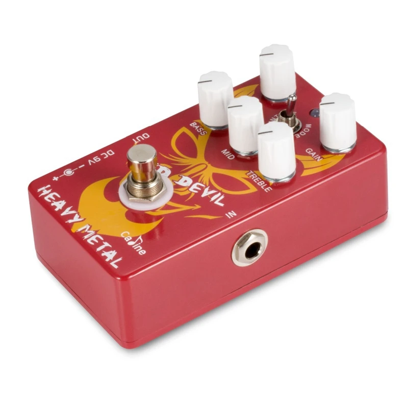 Caline CP-30 Heavy Metal Guitar Pedal Aluminum Alloy Housing Red Devil Delay True Bypass Design Accessories | Спорт и развлечения