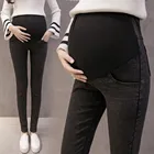 Джинсы для беременных с регулируемой талией, Облегающая джинсовая одежда для беременных женщин, Ropa Mujer Embarazada Premama Enceinte