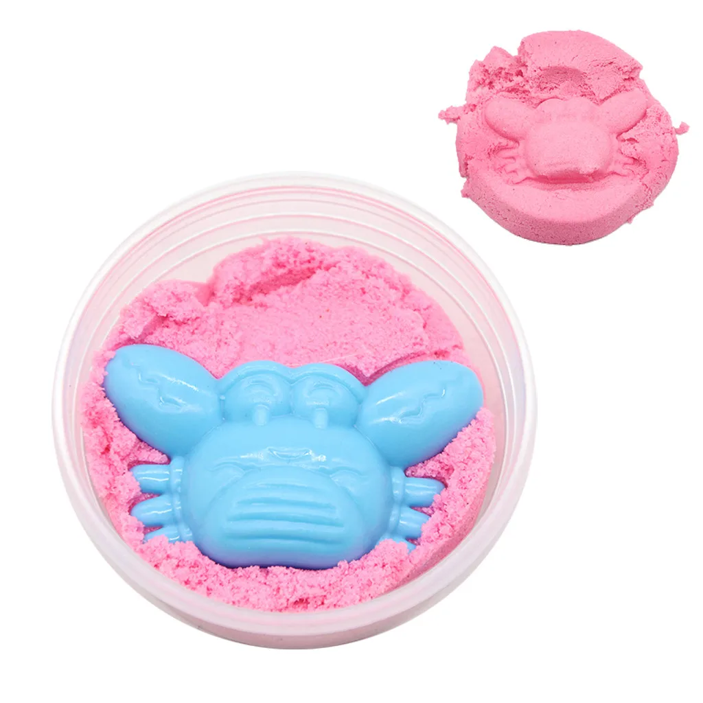 DIY Мягкий красочный не липкий песок грязь набор пушистая слизь флоам игра и