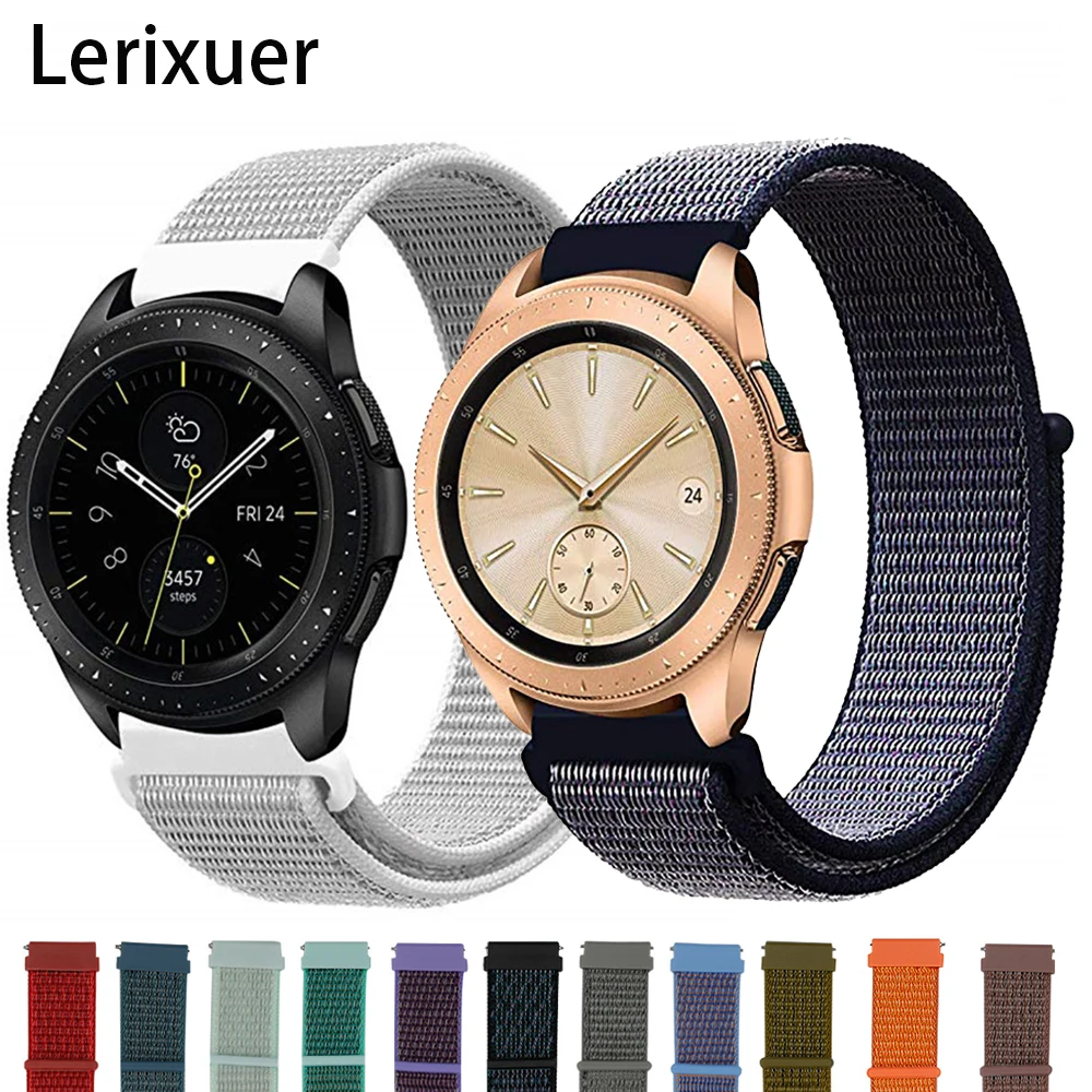 Нейлоновый ремешок-петля для samsung galaxy watch 46 мм 42 мм galaxy watch active 2 ремешок gear s3/22 мм 20 мм ремешок для часов huawei watch gt 2