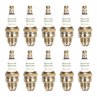 uxcell 10pcs bm6a spark plug 3 electrode for m7 l7t cj8 1560 spark plugs replacement