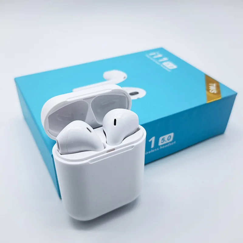 100 шт./лот i11 TWS Bluetooth 5,0 беспроводные наушники мини наушники с микрофоном для iPhone 7 samsung S6 S8 Xiaomi