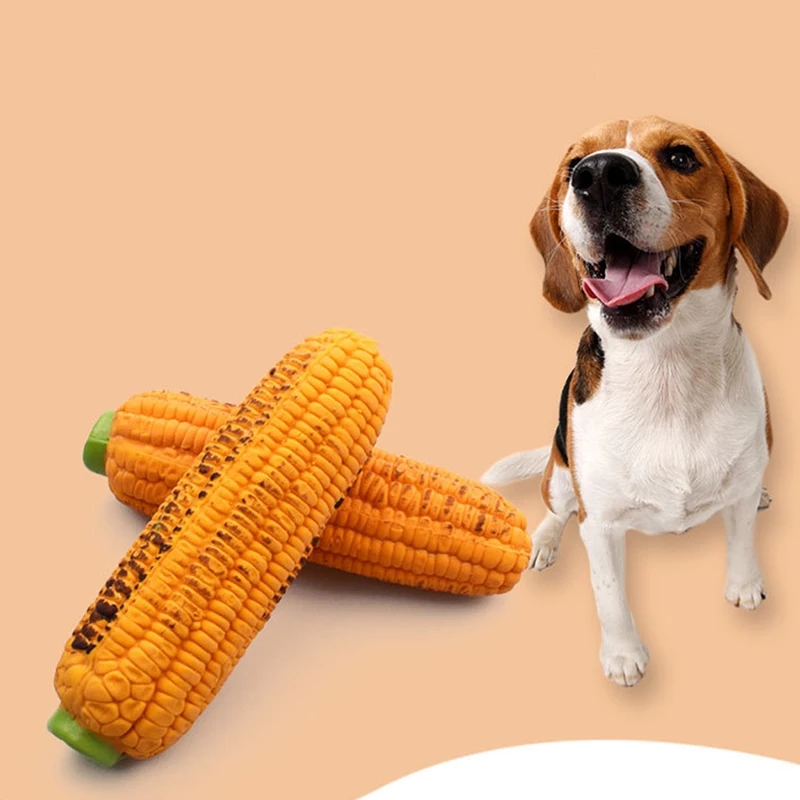 Подарок для домашних животных Интерактивная прочная имитация жареной кукурузы