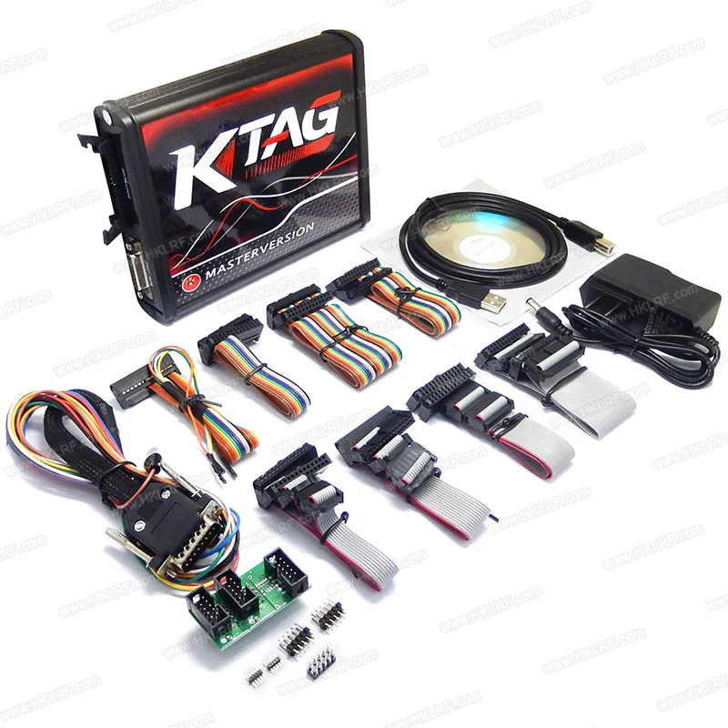 KTAG 7 020 V2.25 ECU программист красный PCB евро онлайн Версия OBD2 менеджер Тюнинг набор