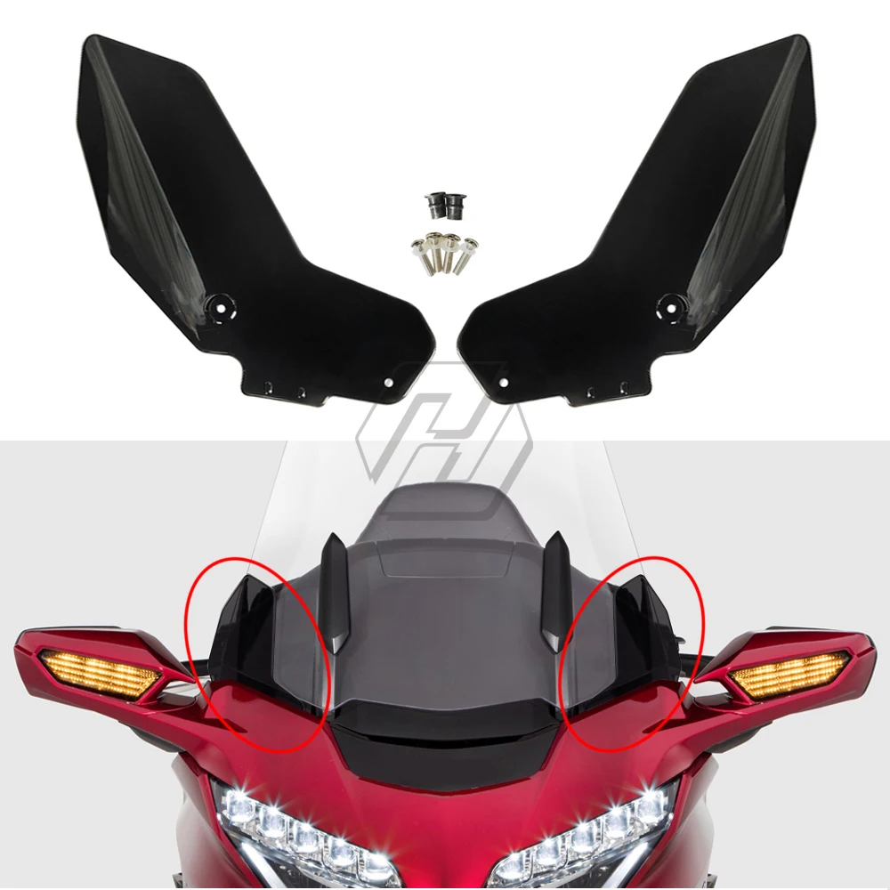 Smoke Motorcycle Windshield Side Windscreen Cowl Case for Honda Goldwing GL1800 GL 1800 2018 2019 | Windscreens & Wind Deflectors