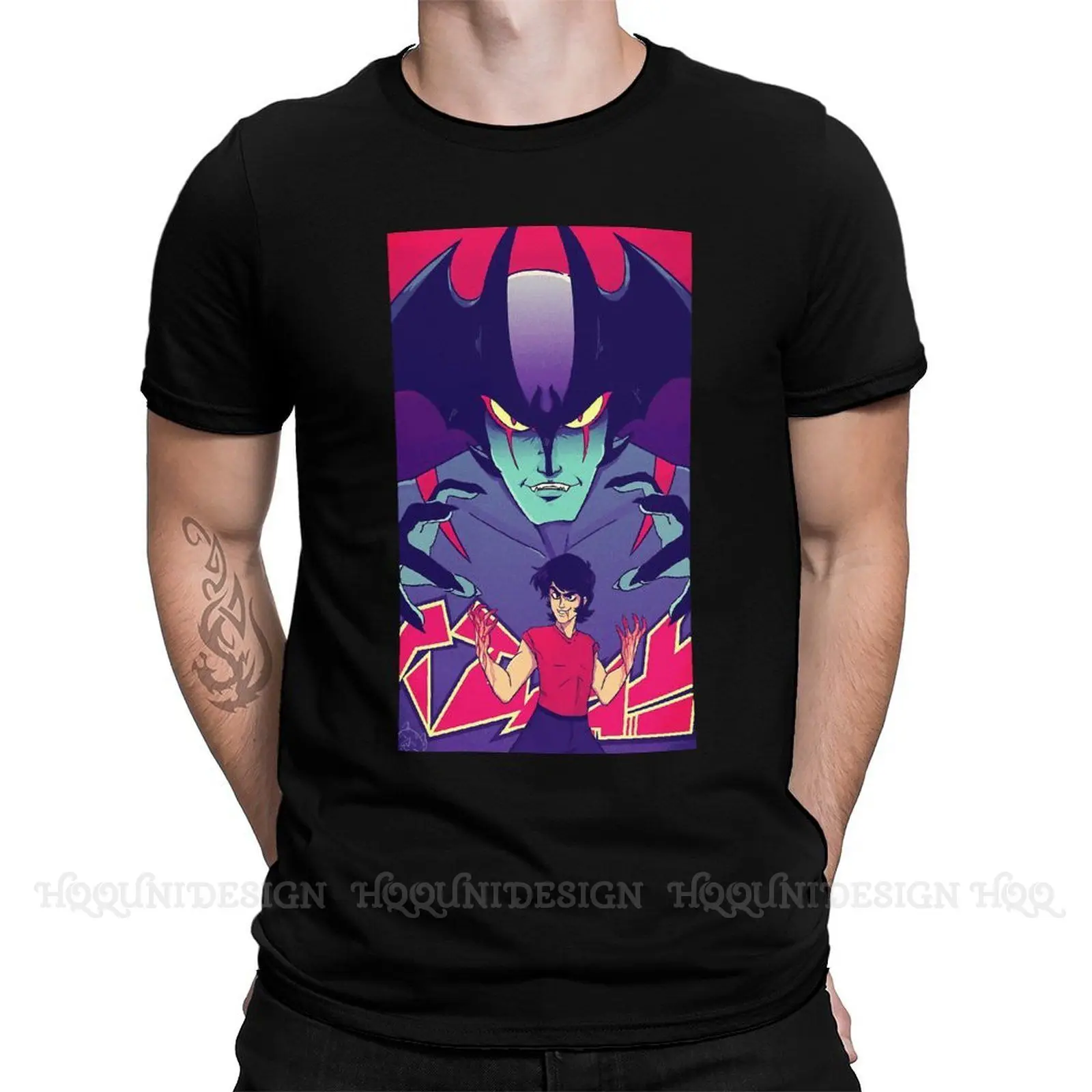 

Футболка из хлопка с принтом Akira Fudo, Camiseta Hombre Devilman Crybaby, с аниме, Akira, мужская, модная, с графическим принтом, уличная одежда для взрослых
