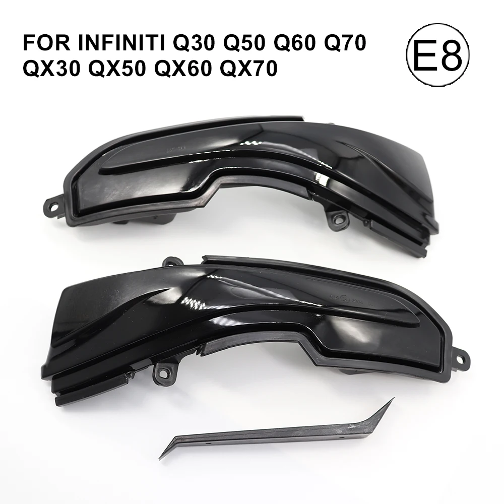 

Dynamic Blinker Turn Signal LED Light For Infiniti Q30 Q50 Q60 Q70 QX30 QX50 QX60 QX70 2018 Wing Mirror Indicator Amber