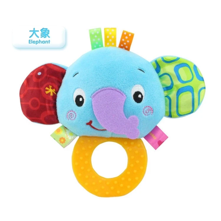 Игрушки для новорожденных 0 12 месяцев Мультяшные животные Сова/слон погремушки