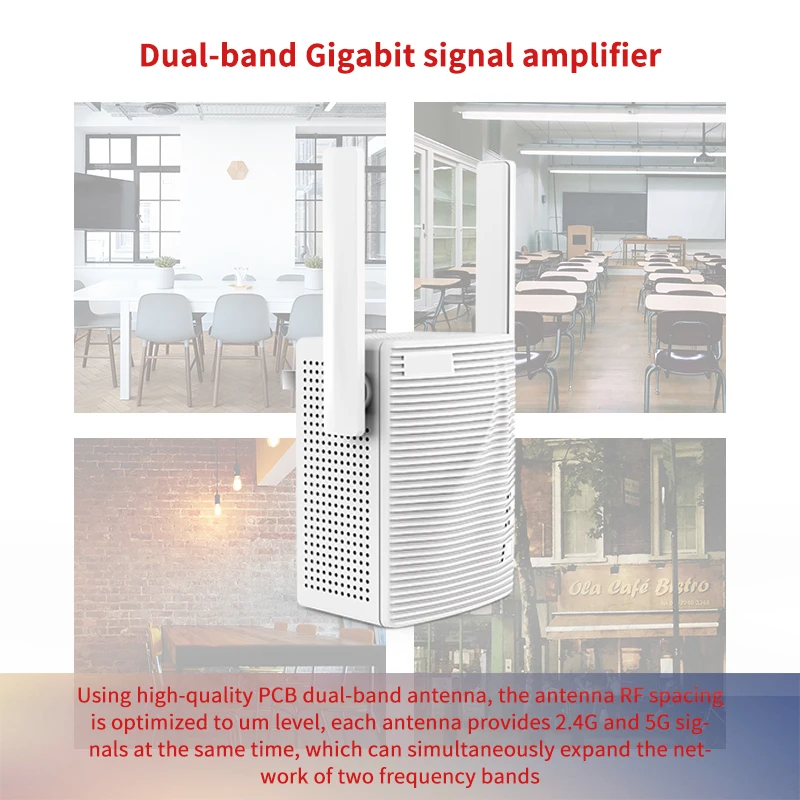 FSD GLA18 AC1200Mbps Range Extender двухдиапазонный wifi ретранслятор усилитель сигнала простая