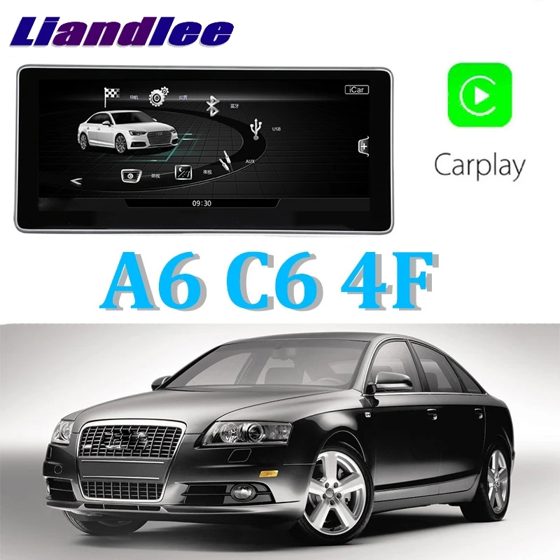 Liandlee автомобильный мультимедийный плеер NAVI 10,25 дюймов для Audi A6 C6 4F 2004~ 2011 CarPlay TPMS Радио Стерео gps навигация