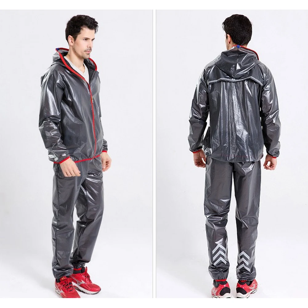 Водонепроницаемый водонепроницаемый дождевик модный спортивный костюм унисекс