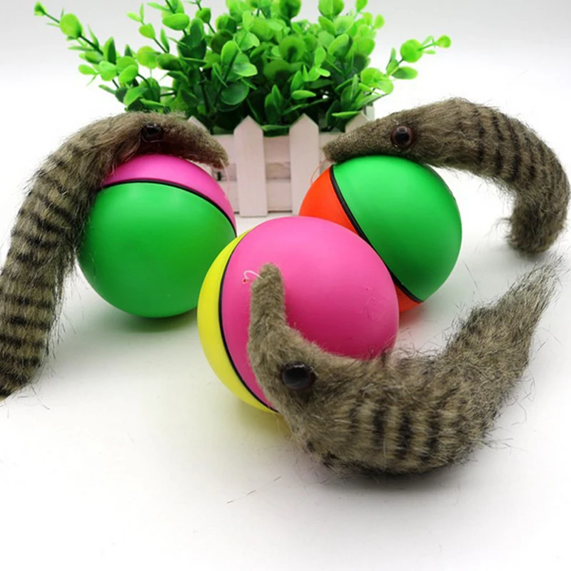

Funny Pet Dog Cat Toy Electric Beaver Weasel Rolling Ball Toy Pet Supplies For Puppy Dogs Moving Toys New