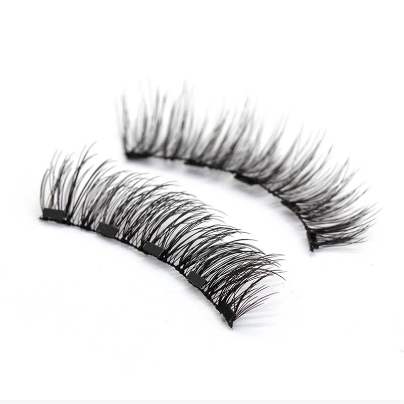 Накладные ресницы на магнитах набор подводок для глаз гладкая черная жидкая