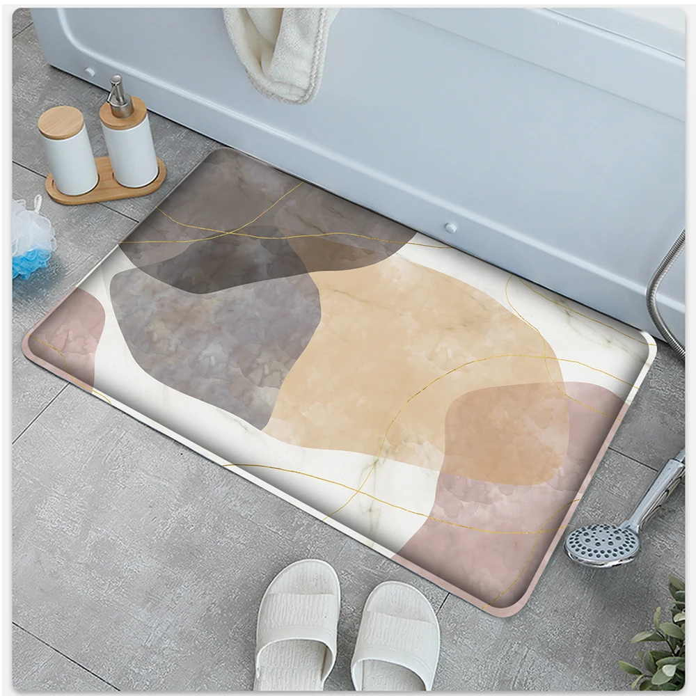 

New Simple Abstract Non-slip Flannel Carpet Home Bedroom Living Room Soft and Comfortable Carpet Bedside Decorative Carpet