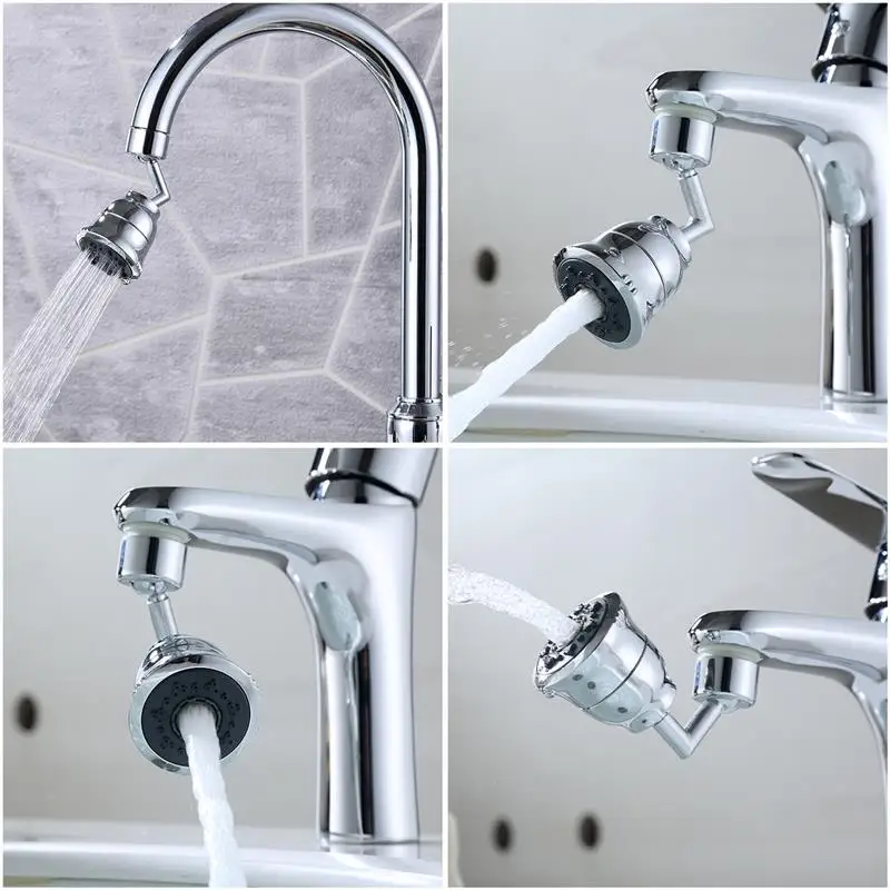 

360 Degrees Rotation Universal Splash Filter Faucet Spray Head Anti Splash Filter Faucet Movable Kitchen Tap Water Saving